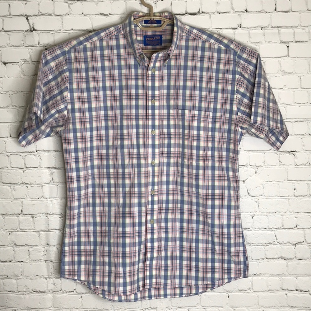 Pendleton Plaid Button Down Shirt - image 1